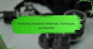 Improving Insulation: Materials, Techniques, and Benefits